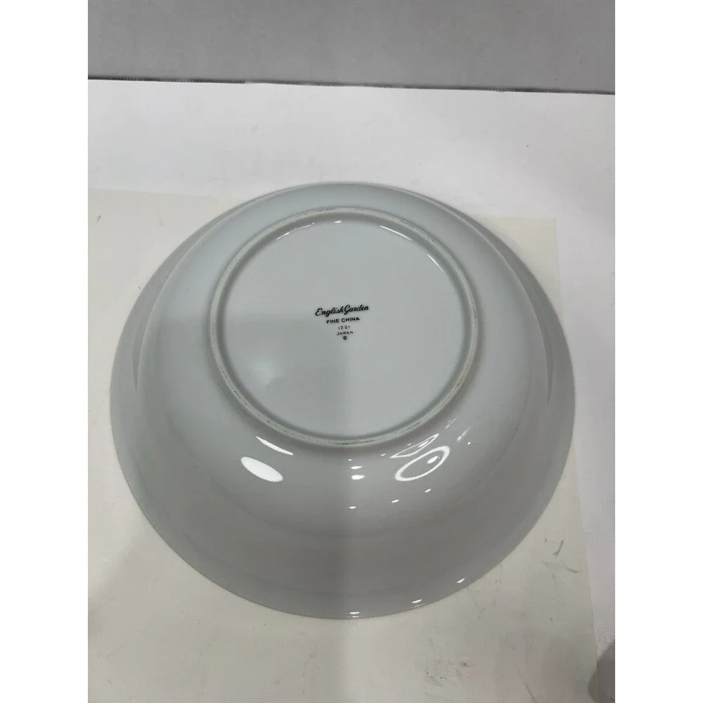 Vintage English Garden Fine China Vegetable Bowl Round 9